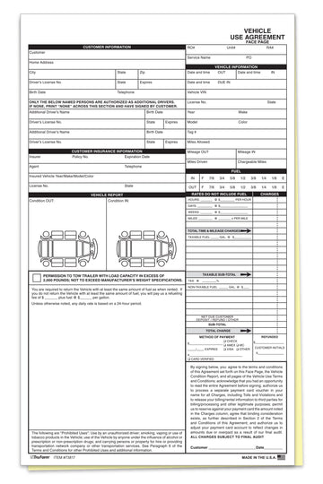 Vehicle Use Agreement